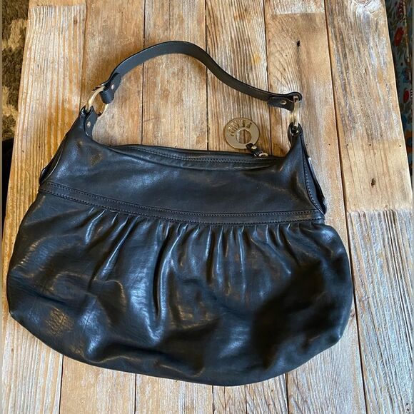 Fendi Perforated Zucca Leather Chef Tote Shoulder Bag Handbag Black - Picture 2 of 7